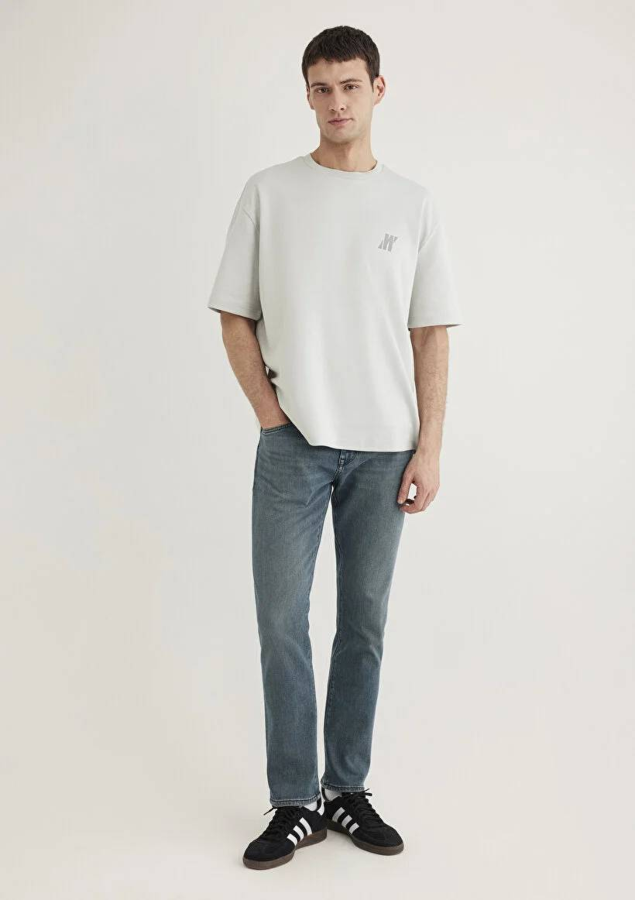 Resim Mavi Marcus Erkek Jean Pantolon M0035187919