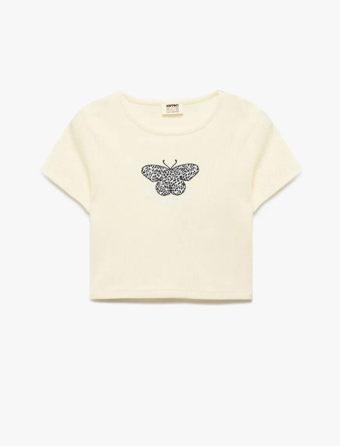 Resim Koton Kız Çocuk Kısa Kol T-shirt 5SKG10269AK