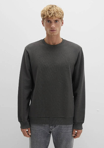 Resim Mavi Bisiklet Yaka Erkek Sweat M0S10421-70090