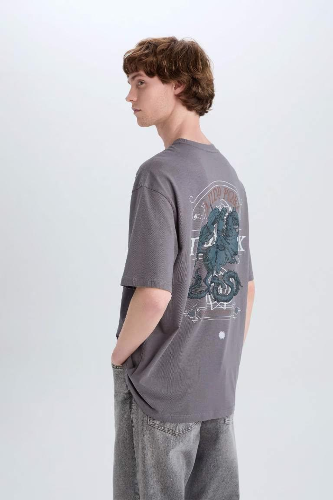 Resim Defacto Erkek T-shirt E4541AX/GR357