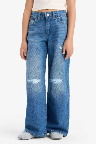 Resim Defacto Kız Çocuk  Jean Pantolon E5882A8/NM28