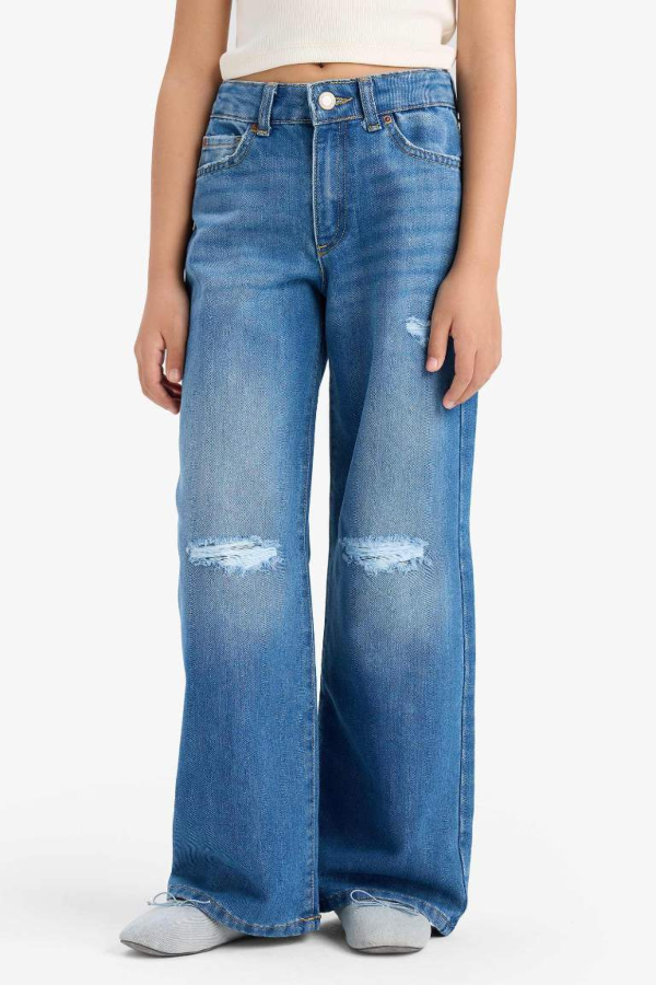 Resim Defacto Kız Çocuk  Jean Pantolon E5882A8/NM28