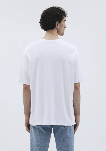 Resim Mavi Kısa Kol Erkek T-Shirt M0612150-620