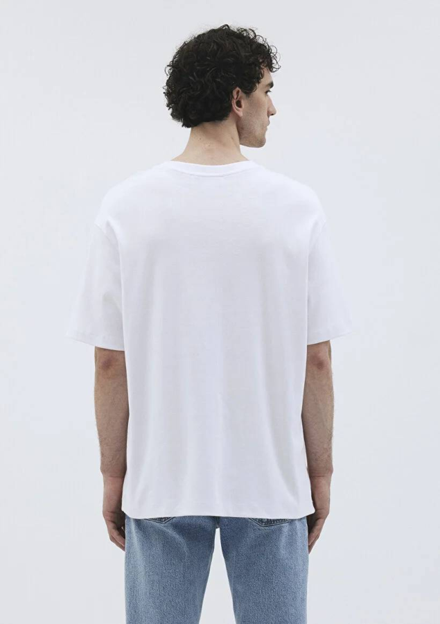 Resim Mavi Kısa Kol Erkek T-Shirt M0612150-620