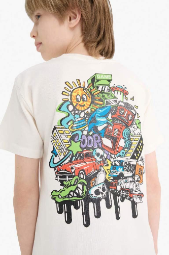 Resim Defacto Erkek Çocuk T-shirt E7490A8/WT16