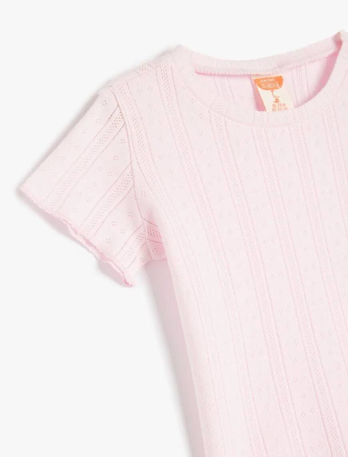 Resim Koton Kız Bebek T-shirt 5SMG10116AK