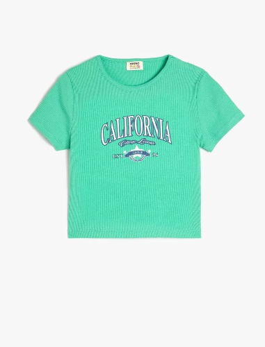 Resim Koton Kız Çocuk Kısa Kol T-shirt 5SKG10259AK