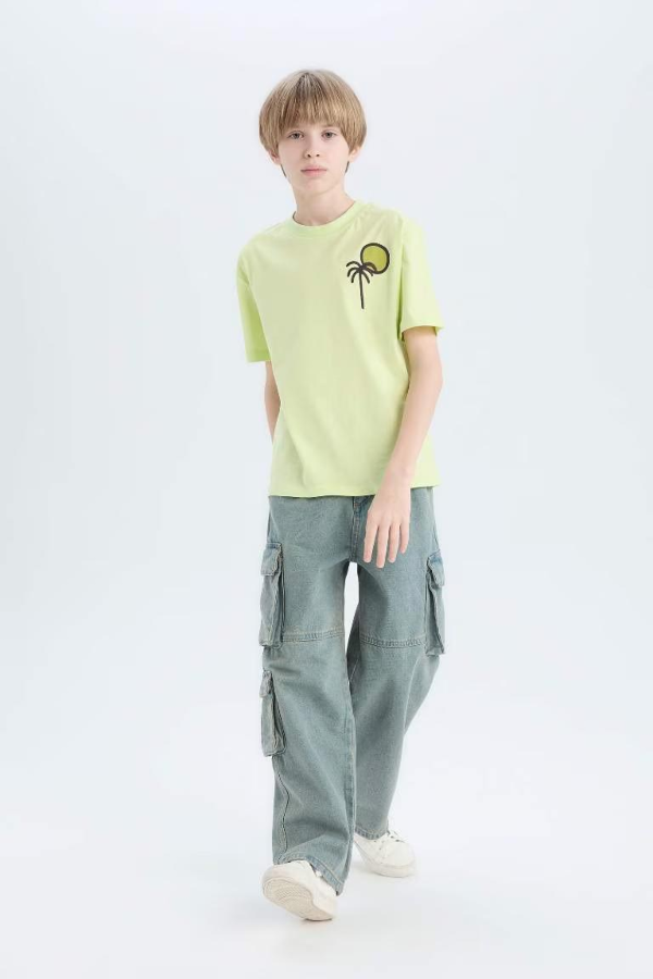 Resim Defacto Erkek Çocuk Kısa Kol T-shirt E0967A8GN404