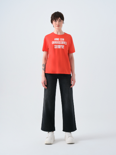 Resim Loft Kadın Regular Fit T-Shirt Lf2039129