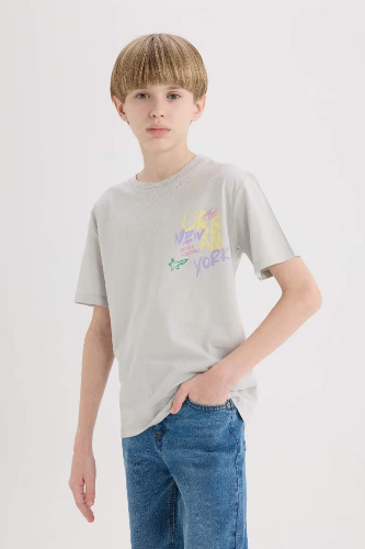 Resim Defacto Erkek Çocuk Kısa Kol T-shirt E0104A8GR470