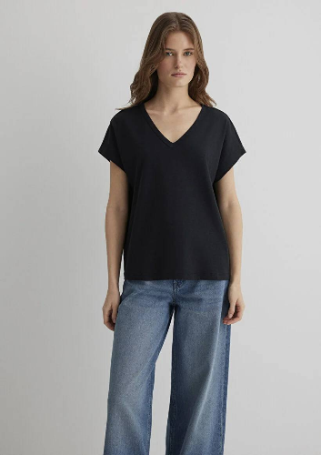 Resim Mavi Regular Kadın  T-shirt M1612380-900