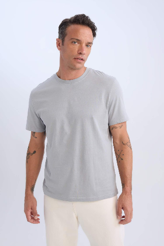 Resim Defacto Erkek  T-shirt V7699AZ/GR88