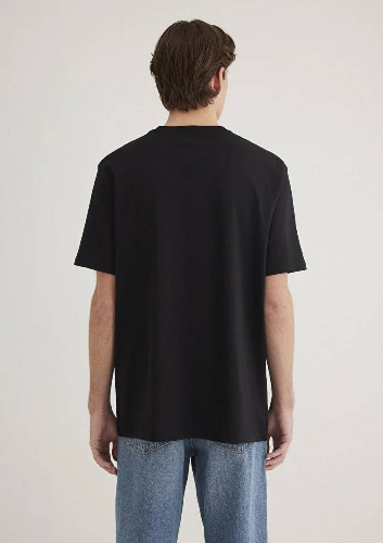 Resim Mavi Baskılı Erkek T-Shirt M0610100-900