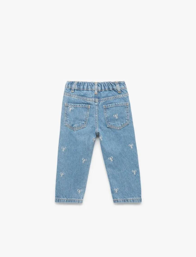 Resim Koton Kız Bebek Jean Pantolon 6Wmg40006Ad
