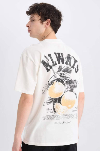 Resim Defacto Erkek  T-shirt E0910AXER105