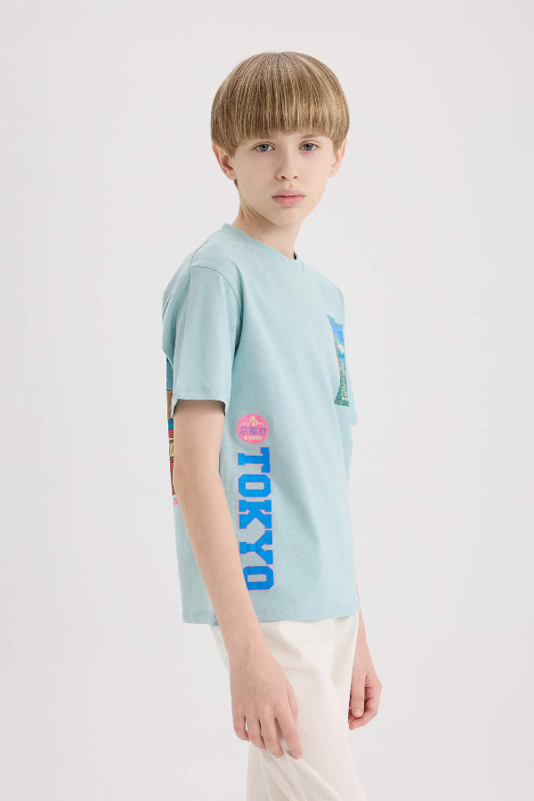Resim Defacto Erkek Çocuk Kısa Kol T-shirt E5080A8GN1268