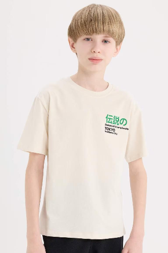 Resim Defacto Erkek Çocuk Kısa Kol T-shirt E0100A8BG772