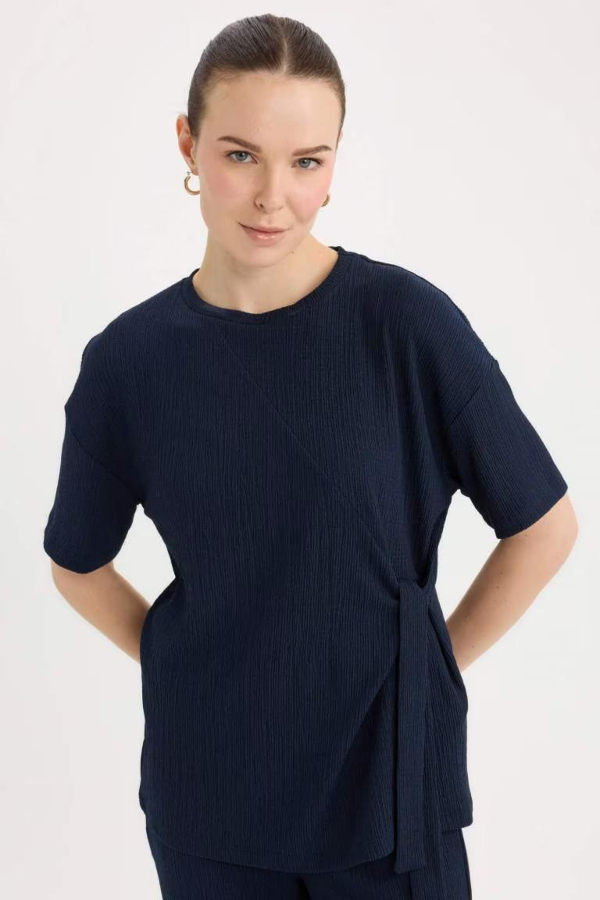 Resim Defacto Kadın T-shirt D5446AX/NV256