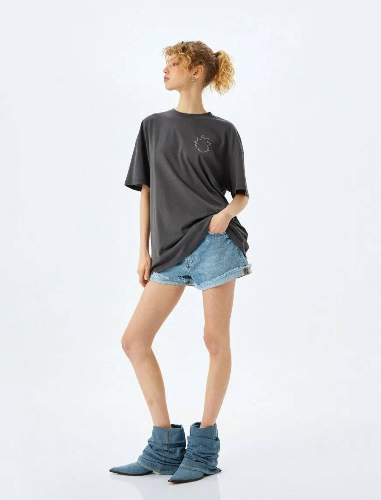 Resim Koton Kadın T-shirt 5SAL10262IK