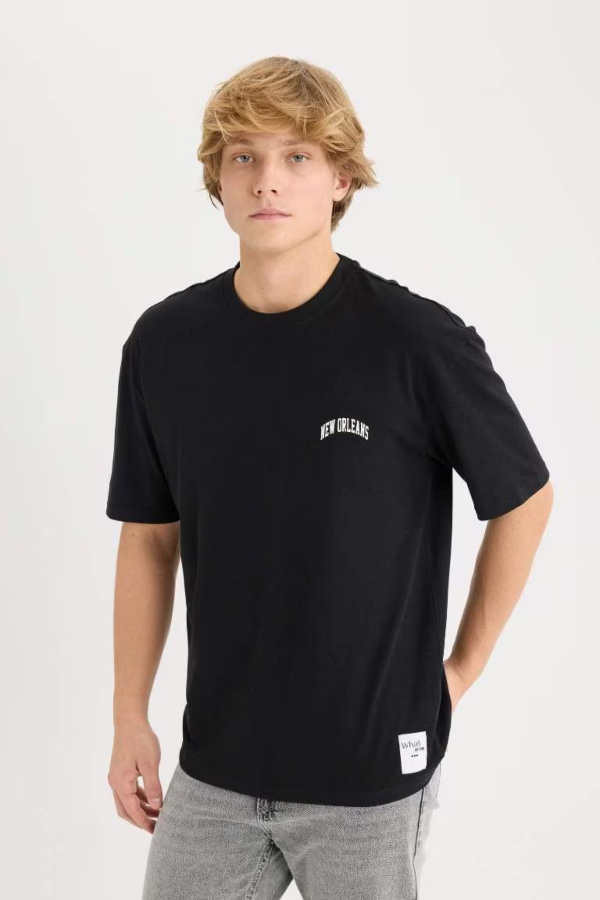 Resim Defacto Erkek  T-shirt D5568AXBK81