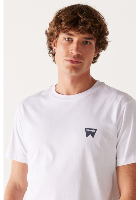 Resim Wrangler Bisiklet Yaka  Erkek T-shirt W70MD3312