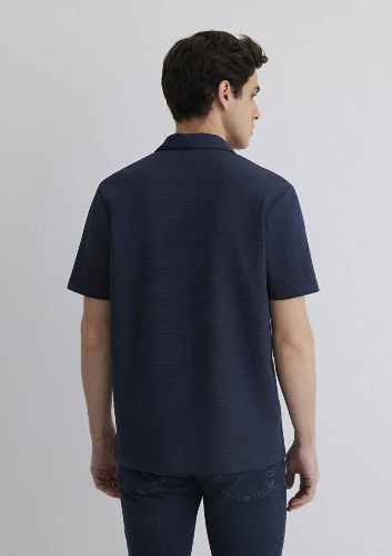 Resim Mavi Regular Erkek  T-shirt M0612618-70490
