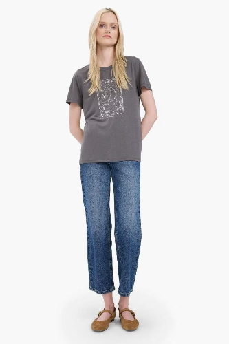 Resim Defacto Kadın T-shirt E5145AX/GR47
