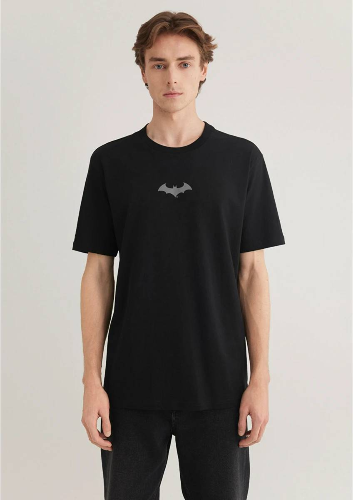 Resim Mavi Batman Reflektör Erkek T-Shirt M066878-900