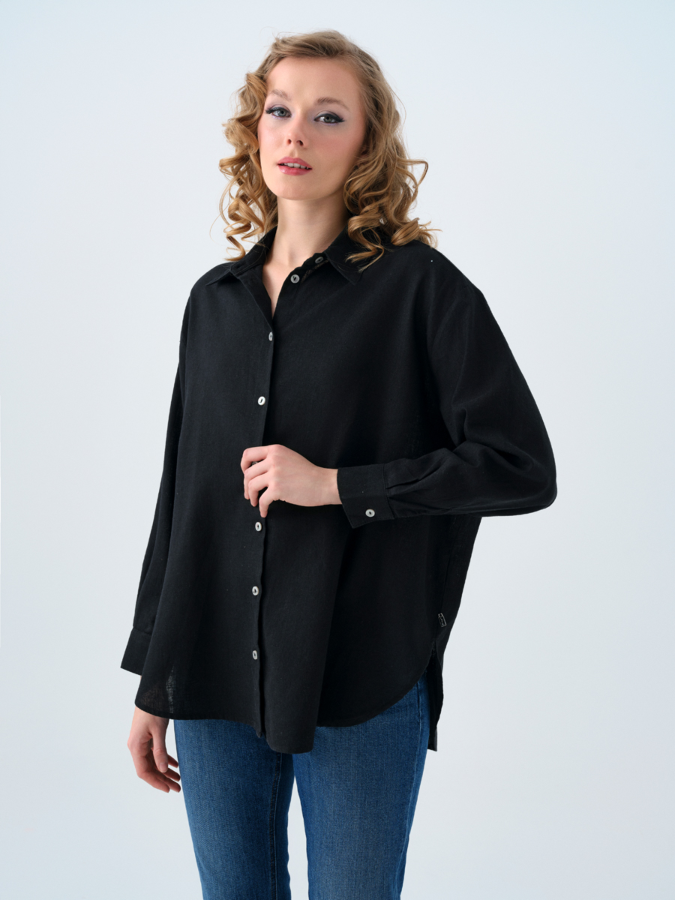 Resim Loft Kadın Loose Fit  UZUN KOL Gömlek Lf2038437