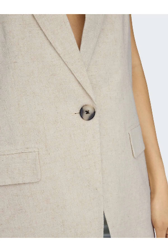 Resim Only Onlırıs-Sıesta SL Lınen Bl Vest Tlr Kadın Yelek 15348125
