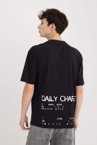 Resim Defacto Erkek  T-shirt D5583AXBK81