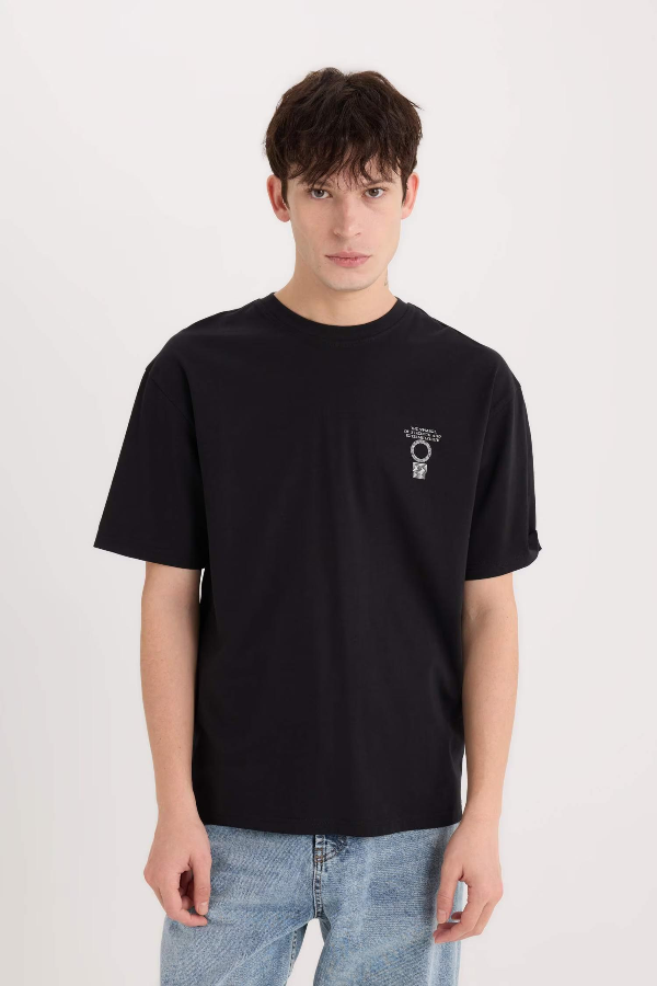 Resim Defacto Erkek  T-shirt E1484AXBK81