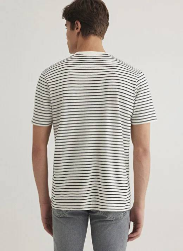 Resim Mavi Regular Erkek  T-shirt M0612618-70057