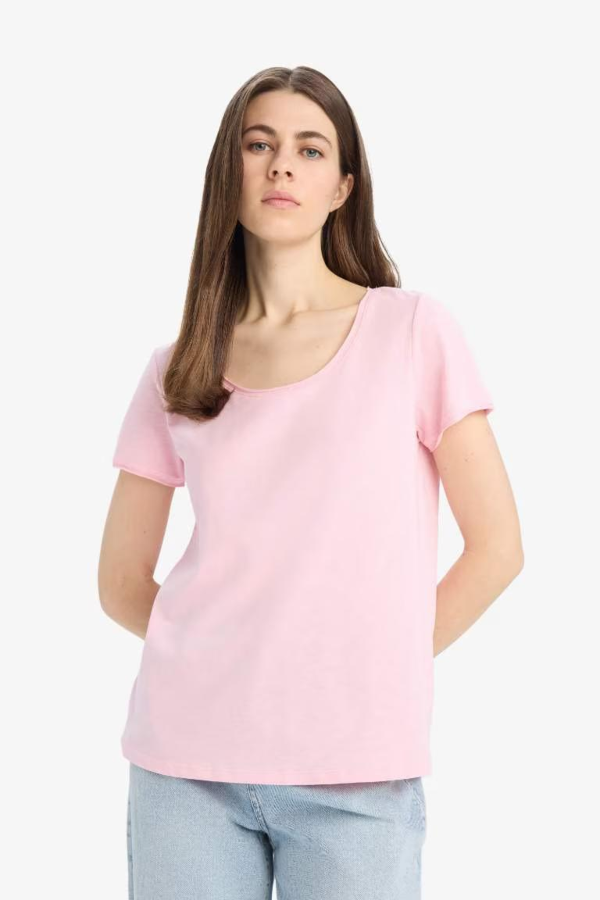 Resim Defacto Kadın Kısa Kol T-shirt K1508AZ/PN105