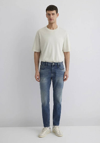 Resim Mavi Tapered Erkek  Jean Pantolon M0081089655