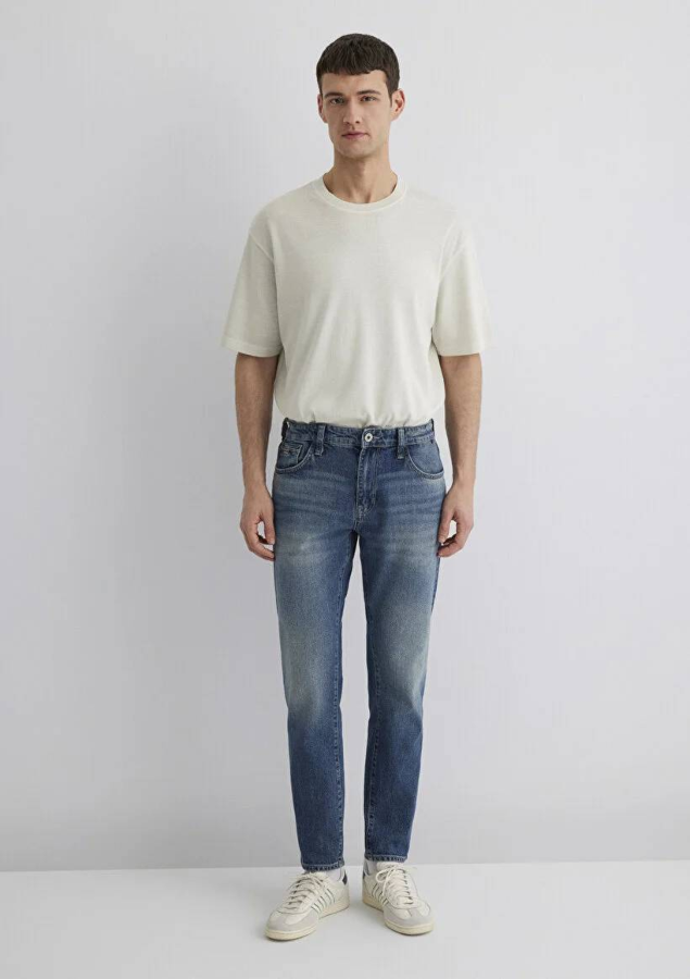 Resim Mavi Tapered Erkek  Jean Pantolon M0081089655