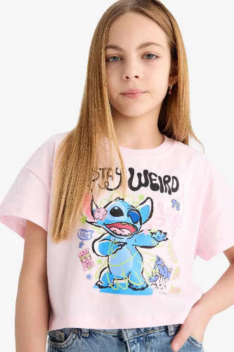 Resim Defacto Kız Çocuk Kısa Kol T-shirt E6507A8PN343