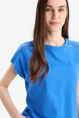 Resim Defacto Kadın T-shirt E4367AX/BE439