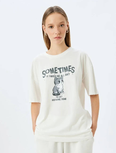 Resim Koton Kadın T-shirt 5SAL10178IK