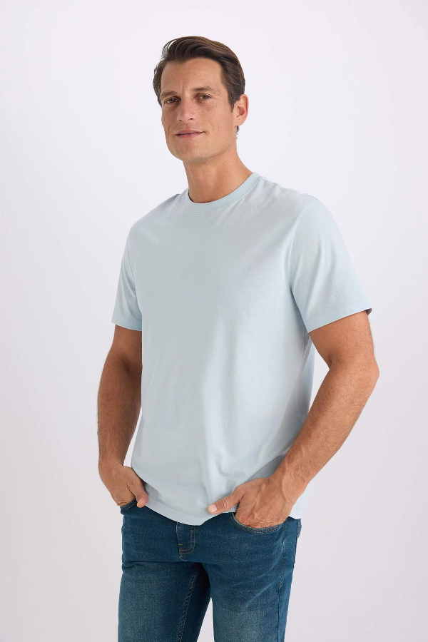 Resim Defacto Erkek  T-shirt V7699AZ/BE506