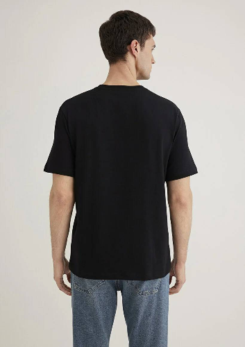 Resim Mavi Regular Erkek  T-shirt M0612644-900