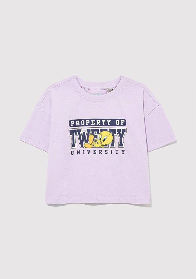 Resim Mavi Kız Çocuk T-shirt