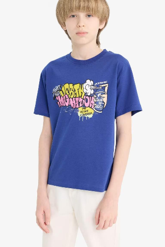 Resim Defacto Erkek Çocuk T-shirt E7493A8/BE778