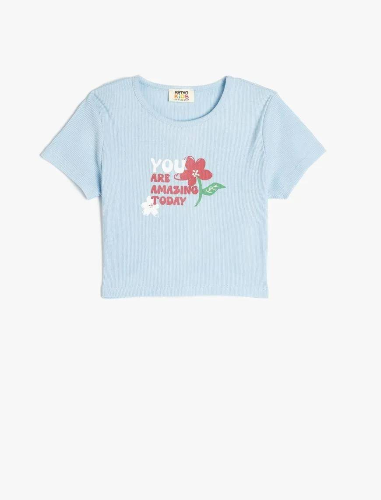 Resim Koton Kız Çocuk T-shirt 5SKG10243AK