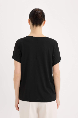 Resim Defacto Kadın Kısa Kol T-shirt K7701AZBK81