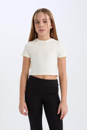 Resim Defacto Kız Çocuk  T-shirt D9789A8/ER99