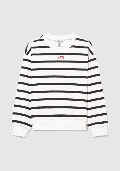 Resim Mavi Logo Baskılı Kız Çocuk Sweat M7S10038-900