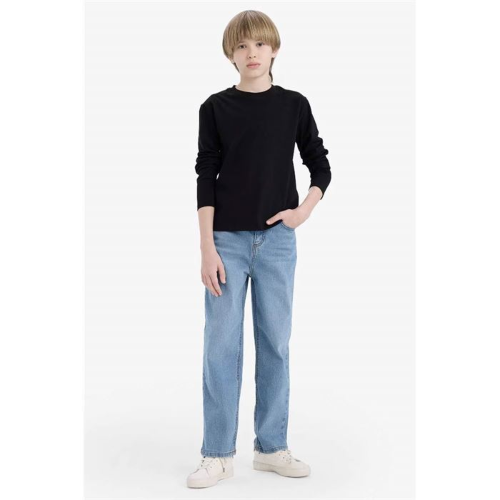 Resim Defacto Erkek Çocuk Uzun Kol T-shirt K1686A6/BK81