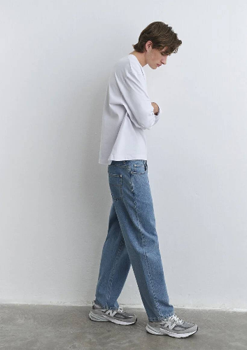 Resim Mavi Mıtte Erkek Jean Pantolon M0010101-87669