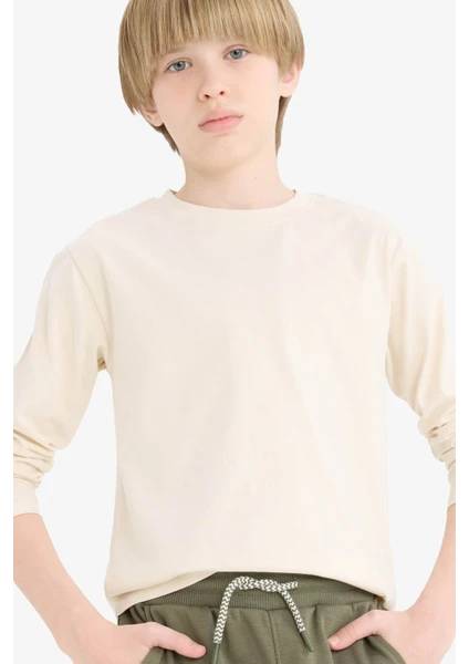 Resim Defacto Erkek Çocuk Uzun Kol T-shirt K1686A6/BG734